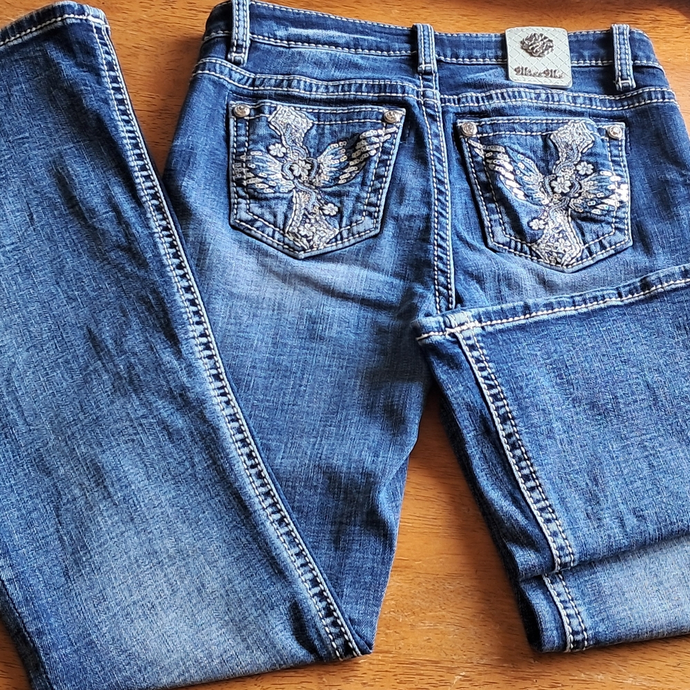 Miss Me Blue Embellished Jeans